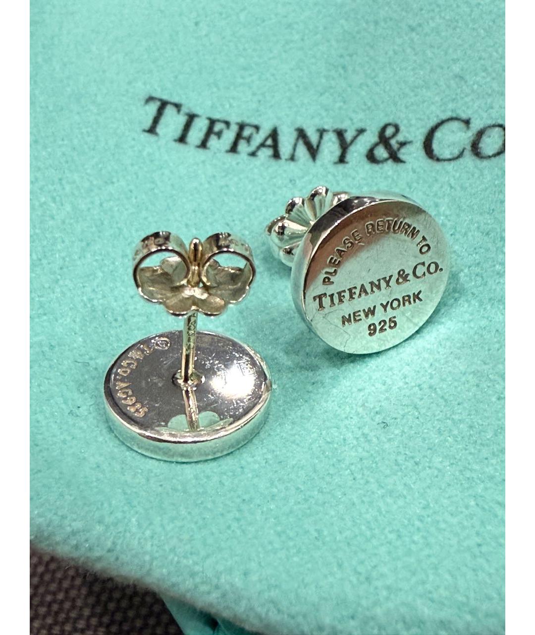 TIFFANY&CO Серебряные серебряные серьги, фото 4