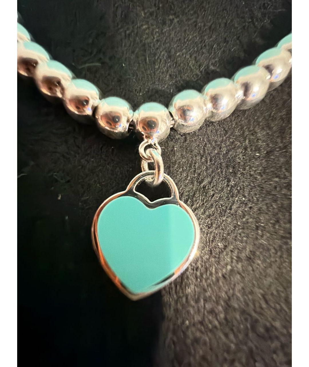 TIFFANY&CO Бирюзовый серебряный браслет, фото 2
