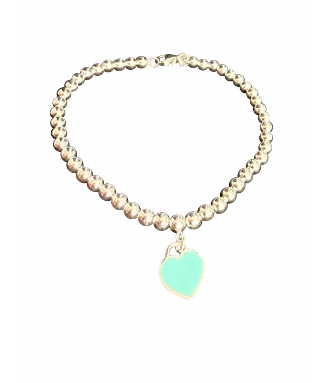TIFFANY&CO Бирюзовый серебряный браслет, фото 1