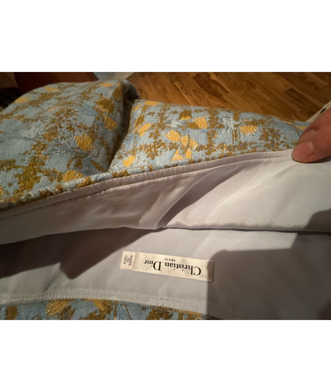 CHRISTIAN DIOR Голубая шерстяная юбка миди, фото 5