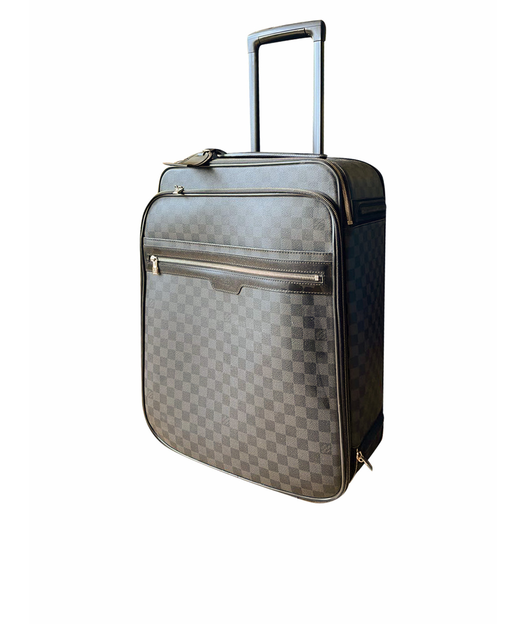 LOUIS VUITTON PRE-OWNED Серый чемодан из искусственной кожи, фото 6