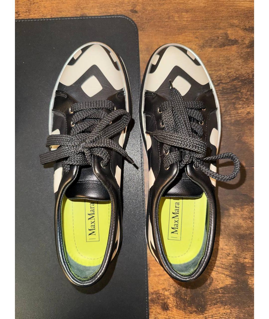 MAX MARA Мульти кожаные кеды, фото 3