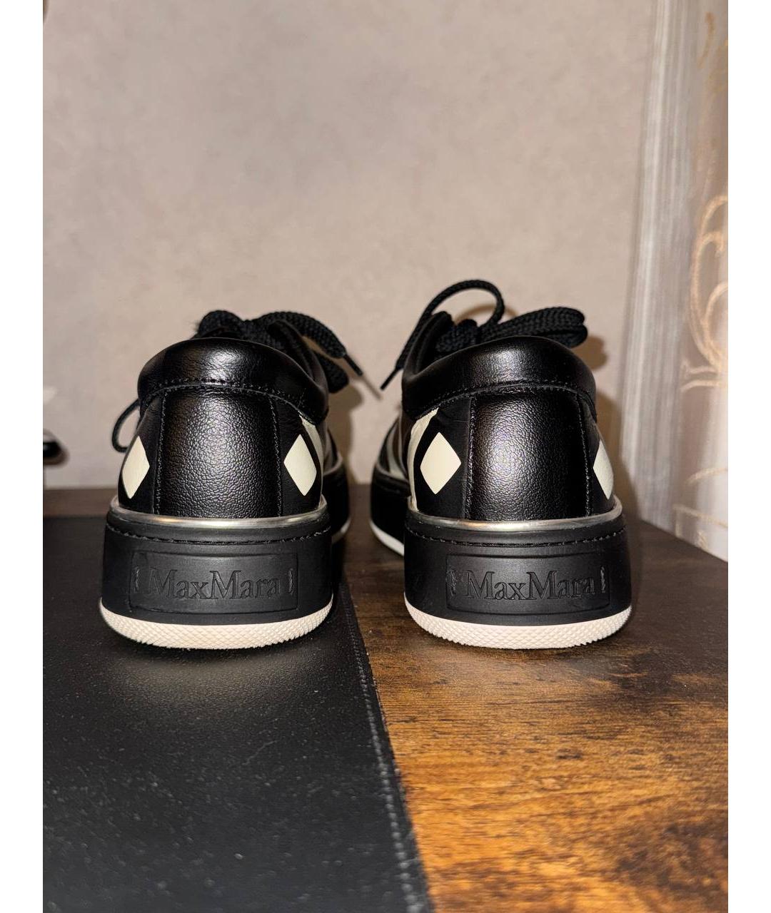 MAX MARA Мульти кожаные кеды, фото 4