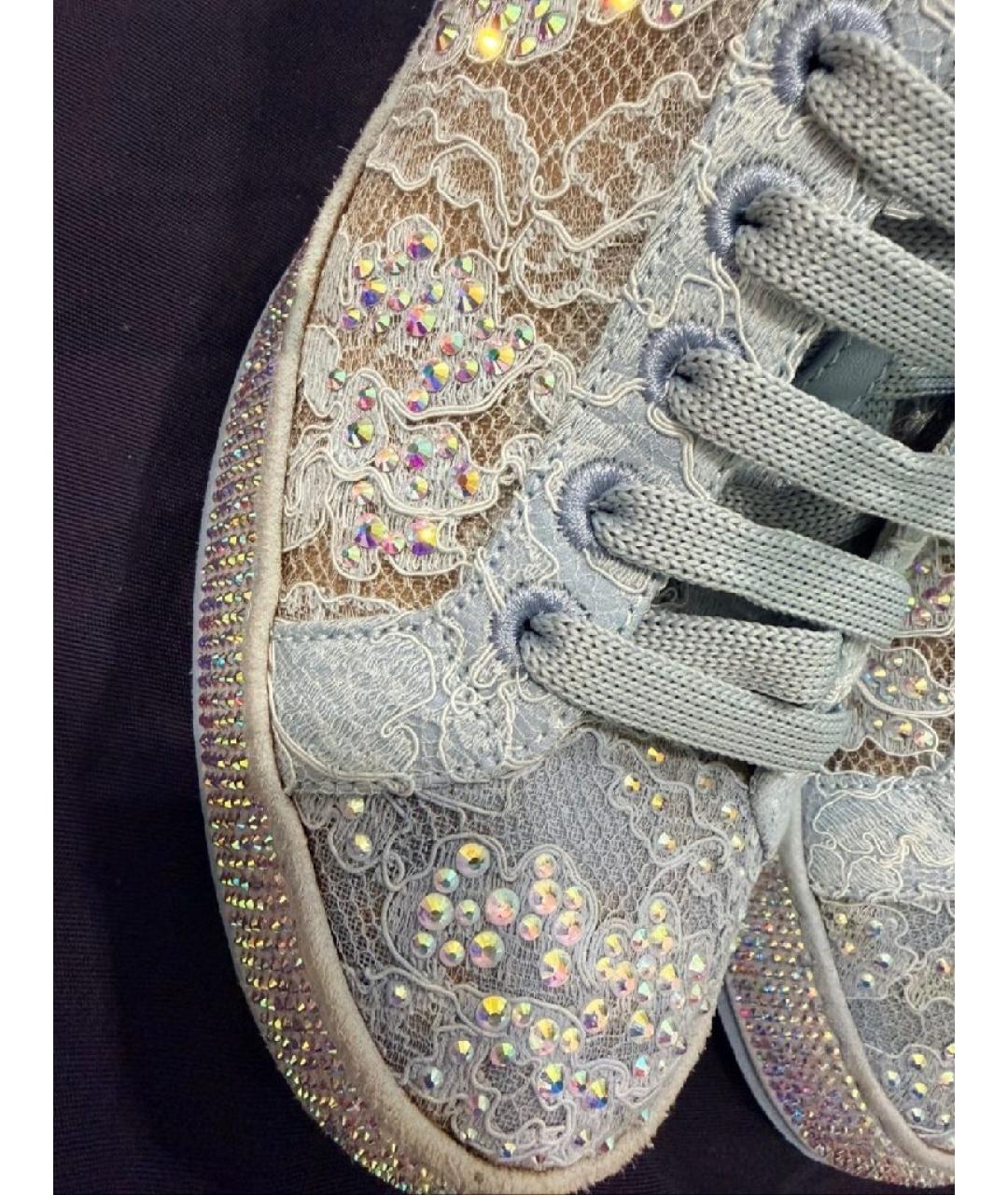 LE SILLA Голубые текстильные кеды, фото 7