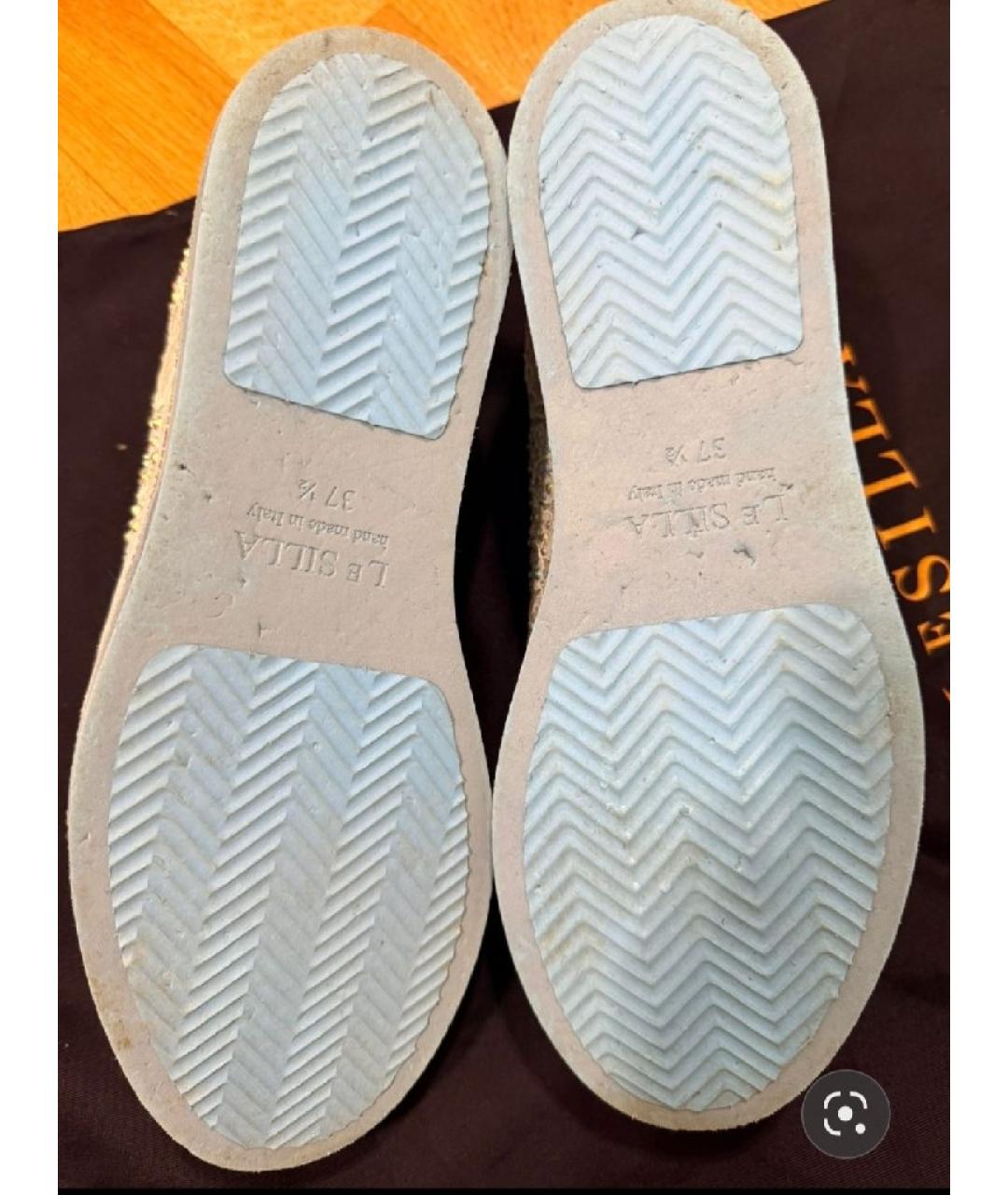 LE SILLA Голубые текстильные кеды, фото 6