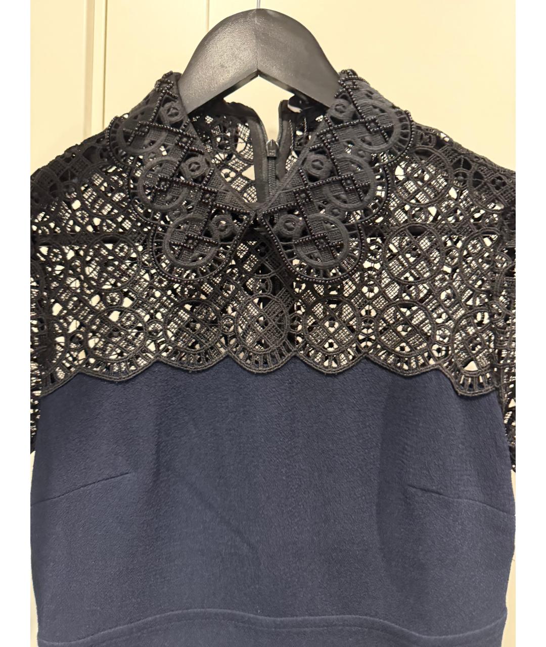 SANDRO Синее коктейльное платье, фото 3