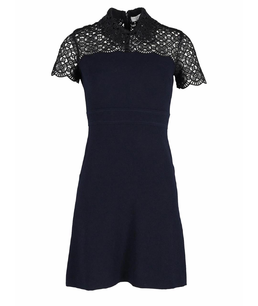 SANDRO Синее коктейльное платье, фото 1