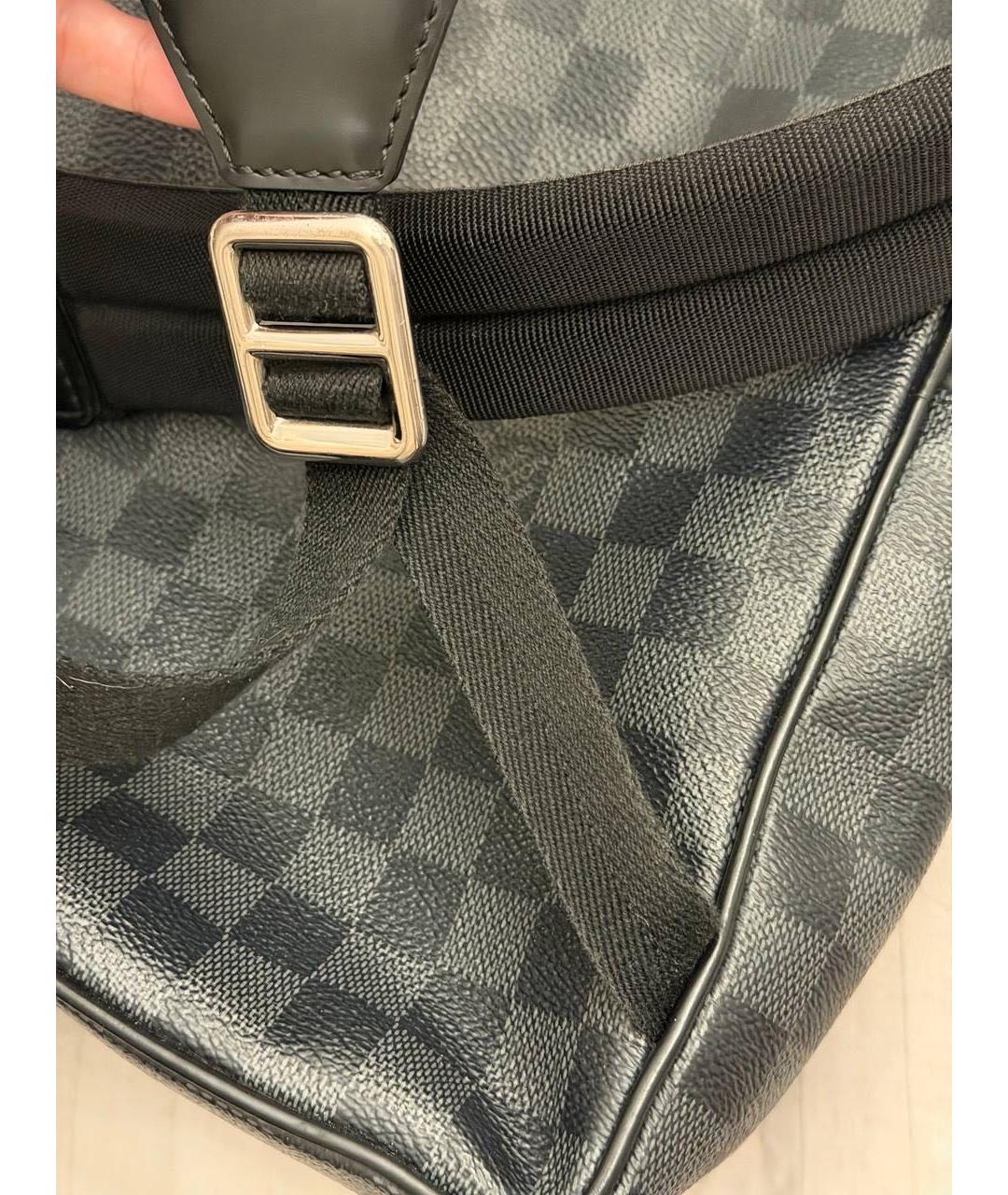 LOUIS VUITTON Антрацитовый рюкзак, фото 7