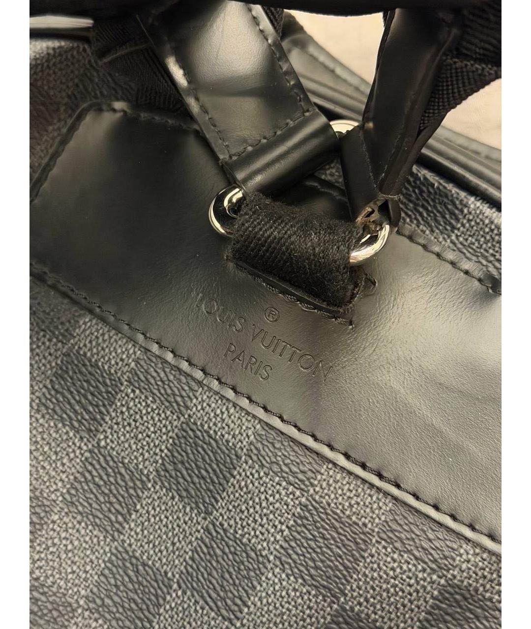 LOUIS VUITTON Антрацитовый рюкзак, фото 6