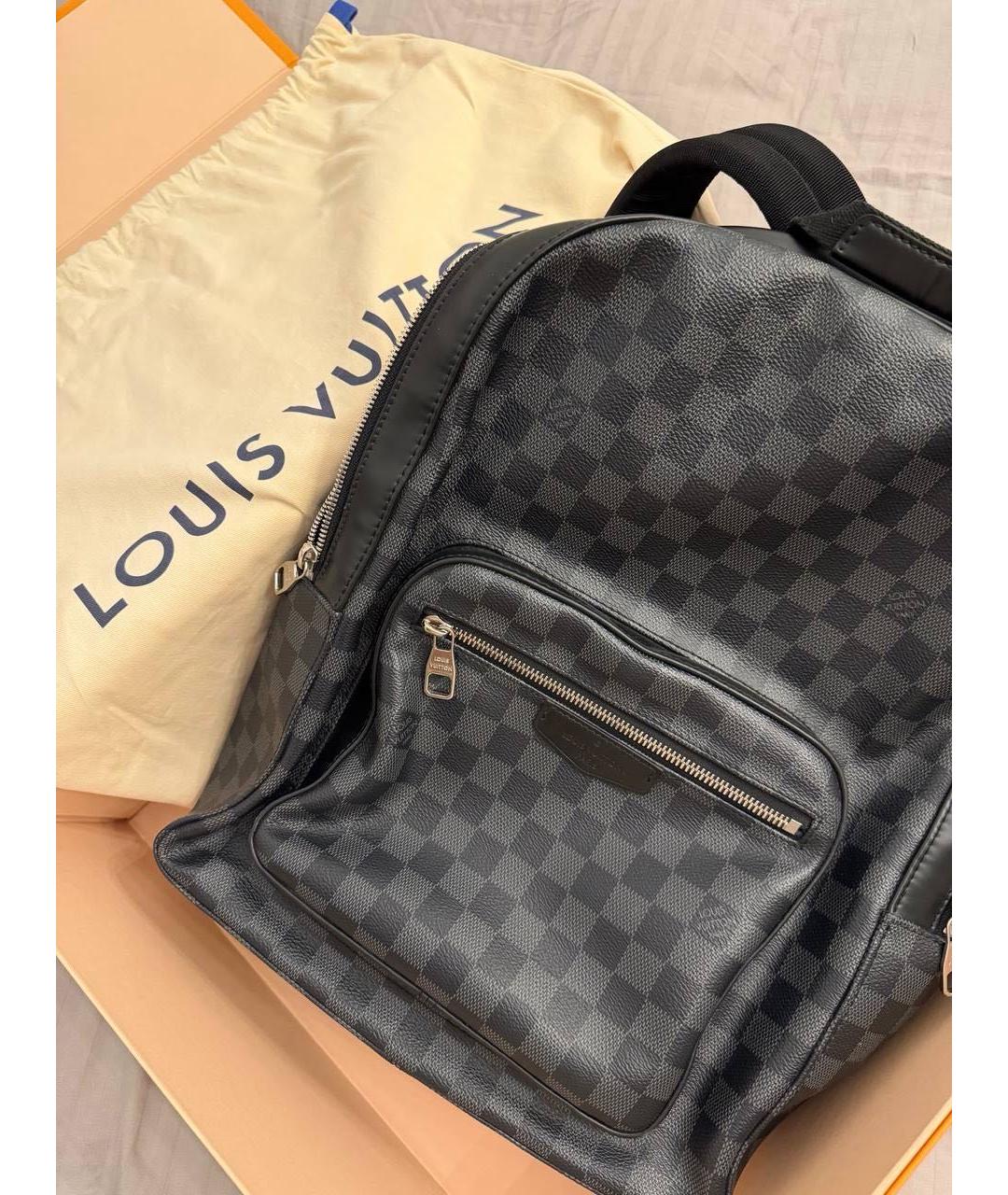 LOUIS VUITTON Антрацитовый рюкзак, фото 2