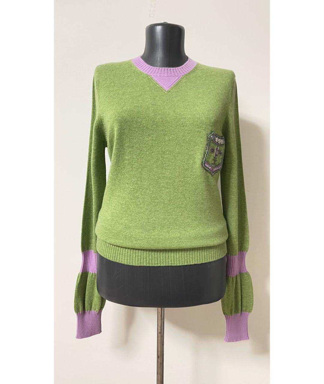 CHANEL Зеленый кашемировый джемпер / свитер, фото 8