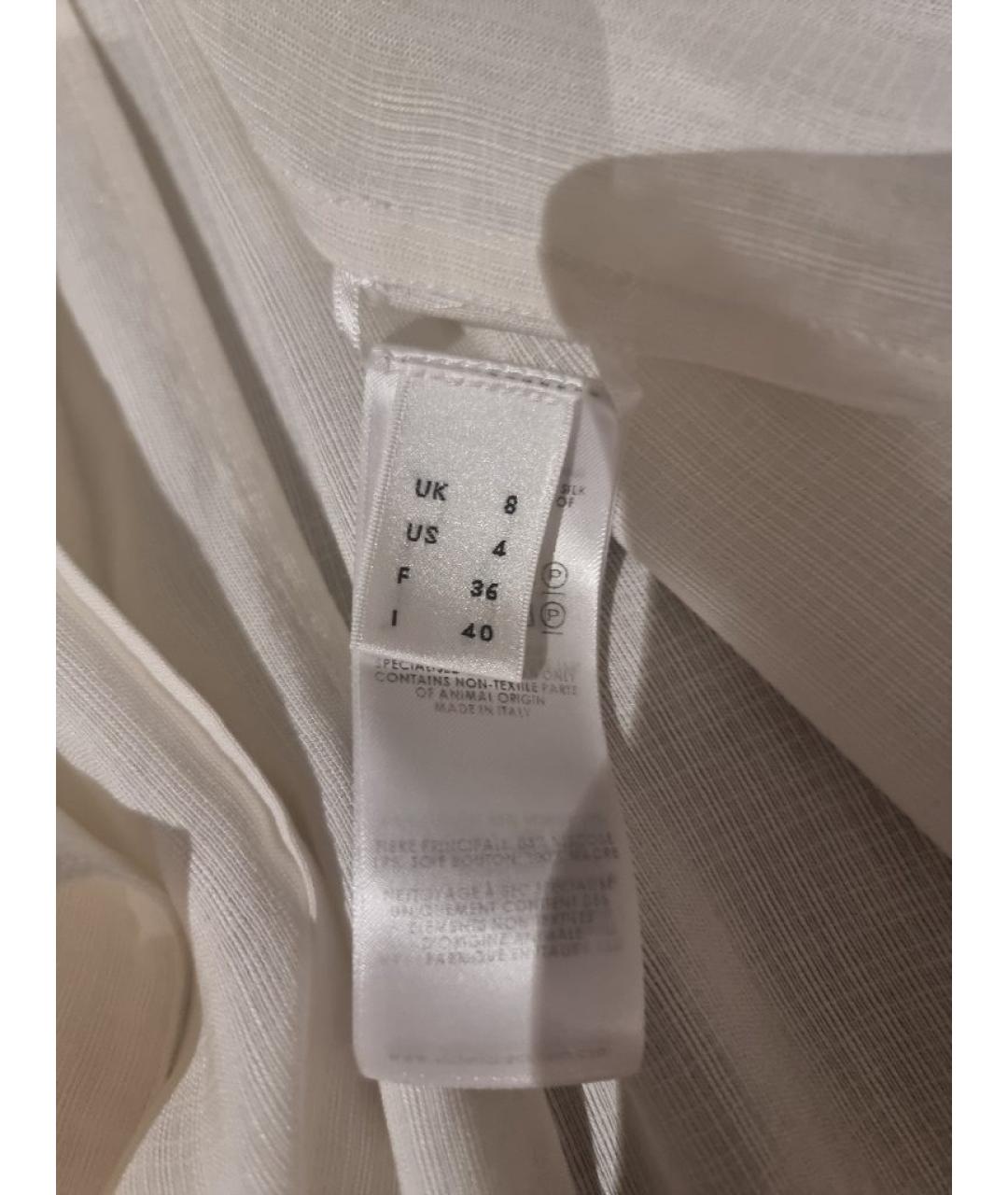 VICTORIA BECKHAM Белая вискозная рубашка, фото 7