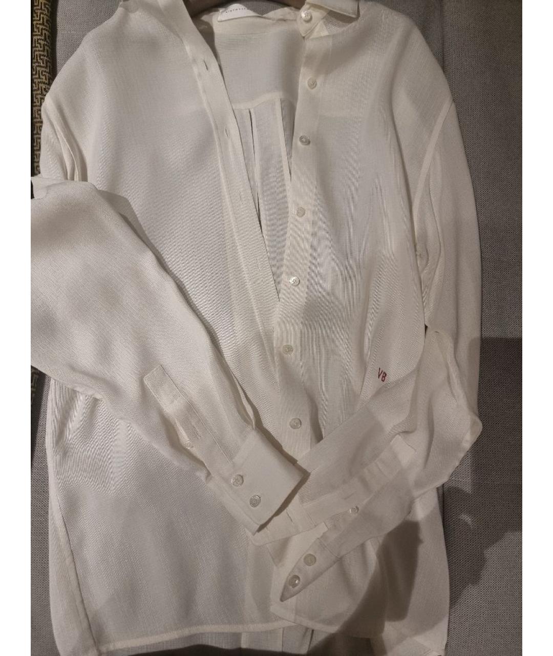 VICTORIA BECKHAM Белая вискозная рубашка, фото 6