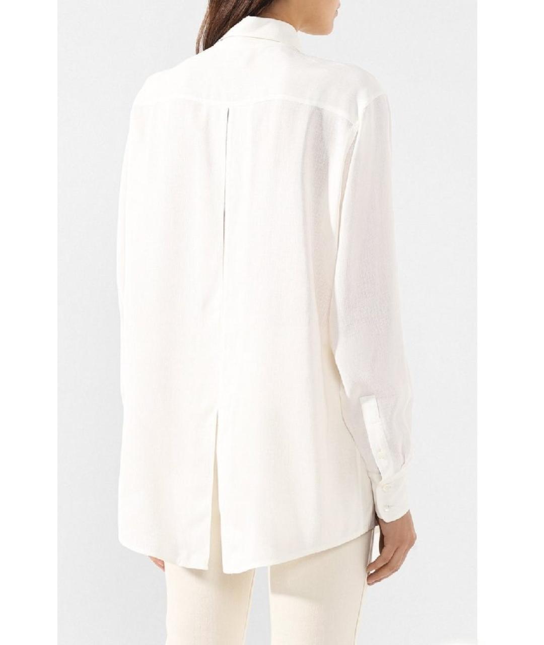 VICTORIA BECKHAM Белая вискозная рубашка, фото 2
