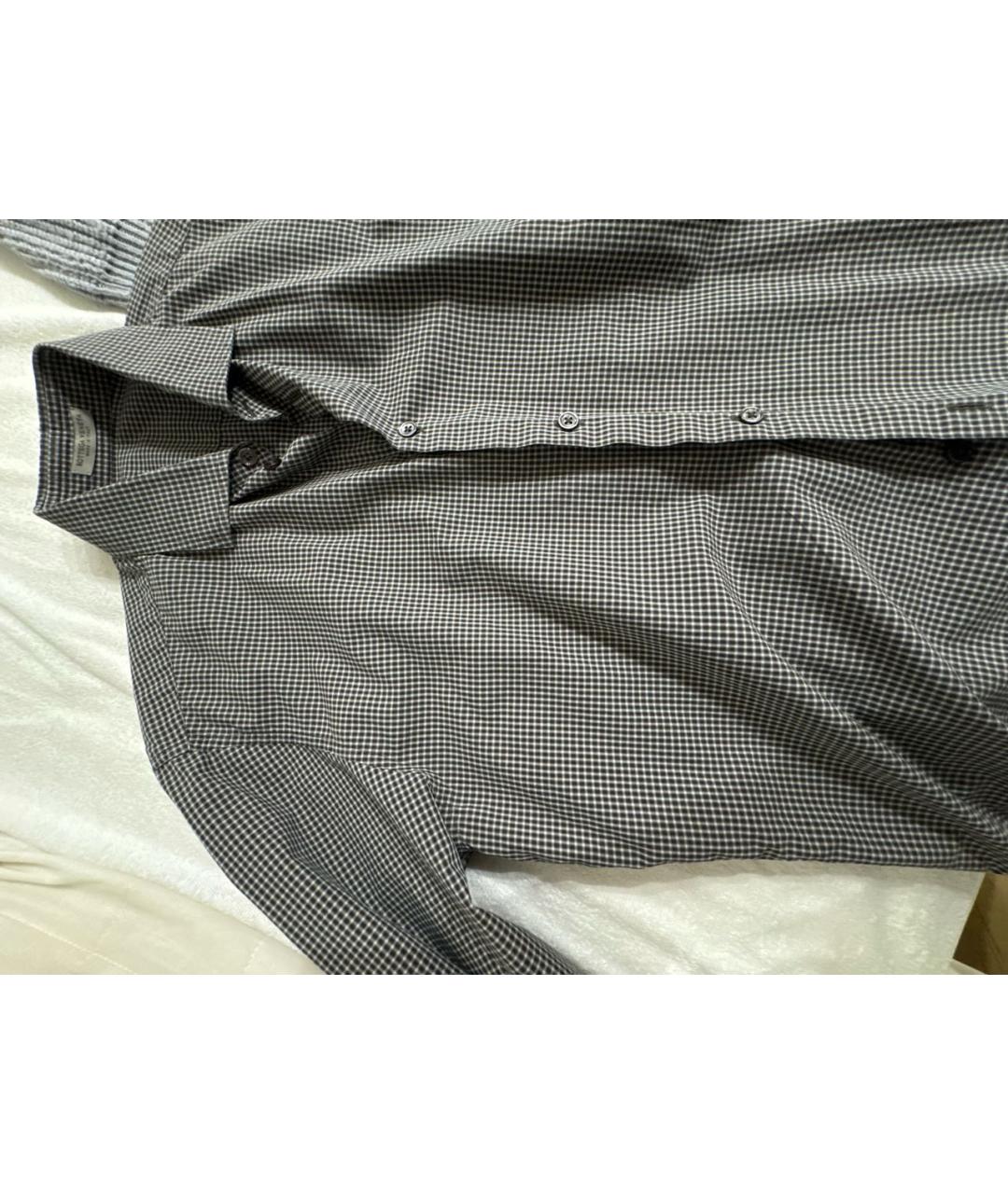 BOTTEGA VENETA Коричневая хлопковая кэжуал рубашка, фото 8