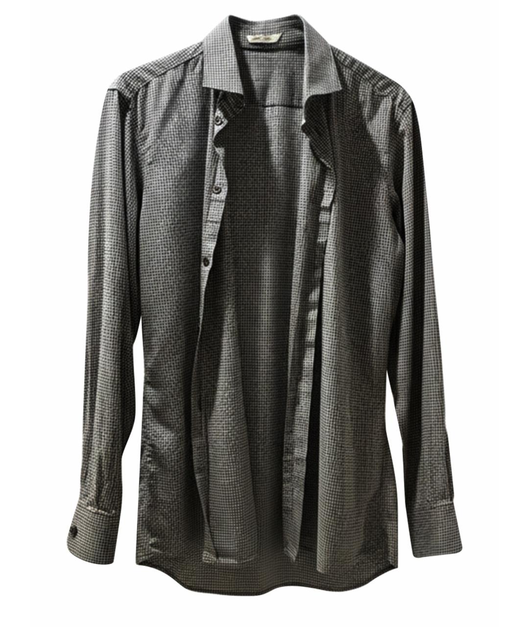 BOTTEGA VENETA Коричневая хлопковая кэжуал рубашка, фото 1