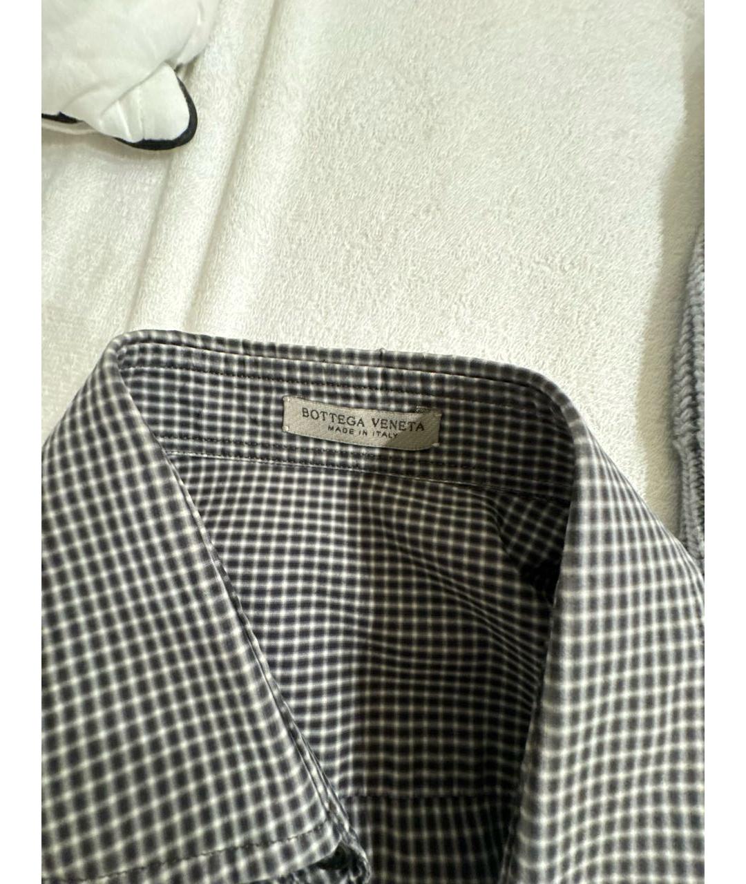 BOTTEGA VENETA Коричневая хлопковая кэжуал рубашка, фото 5