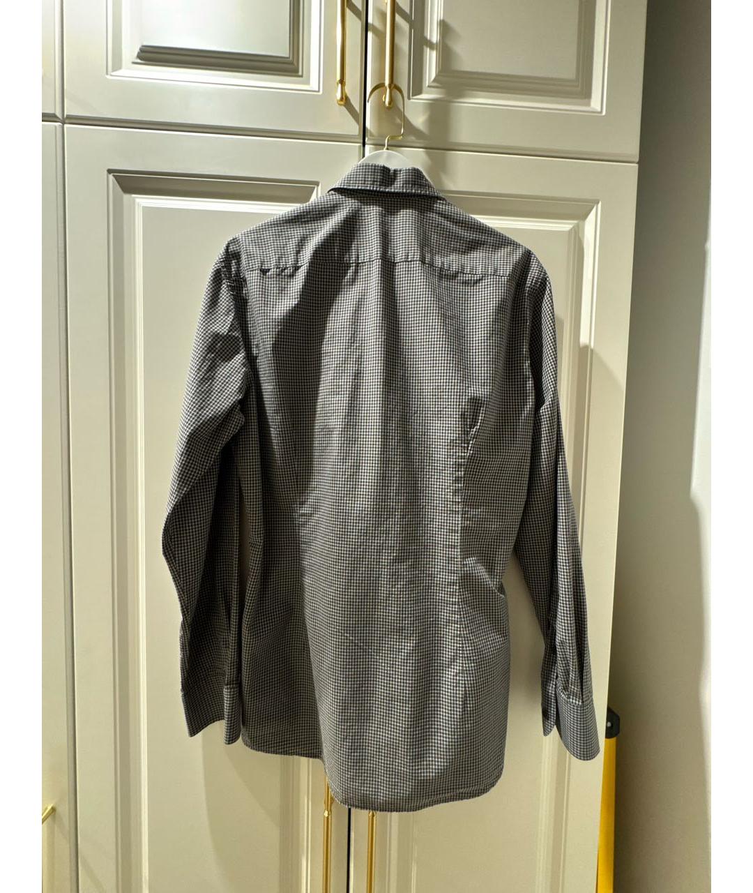 BOTTEGA VENETA Коричневая хлопковая кэжуал рубашка, фото 2