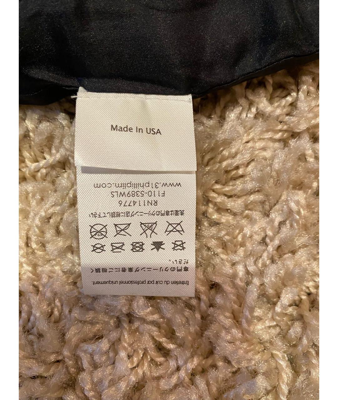 3.1 PHILLIP LIM Черные кожаные шорты, фото 7