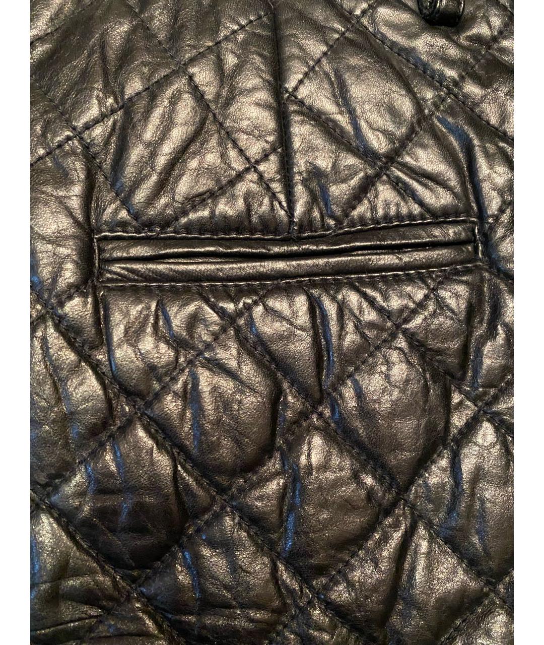 3.1 PHILLIP LIM Черные кожаные шорты, фото 4