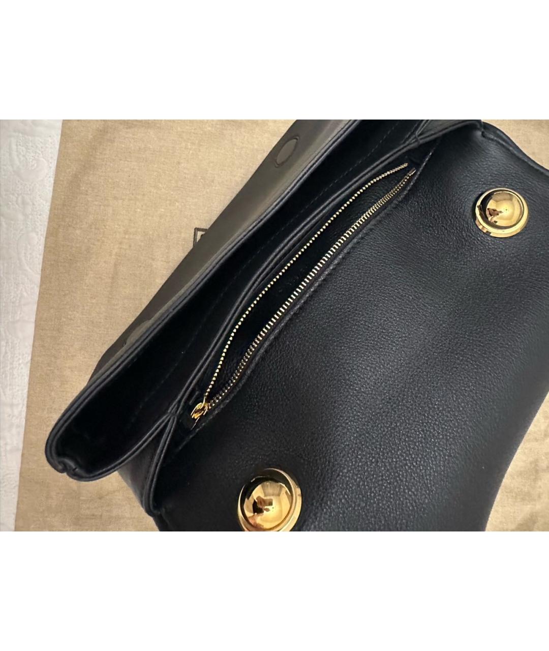 GUCCI Черная кожаная сумка через плечо, фото 2