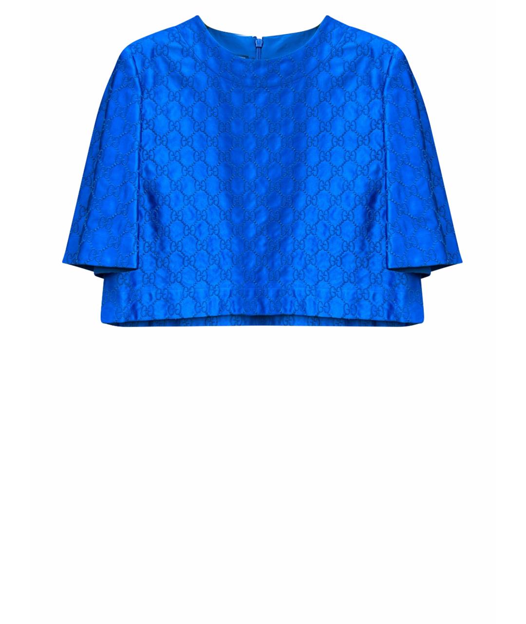 GUCCI Синий костюм с юбками, фото 1