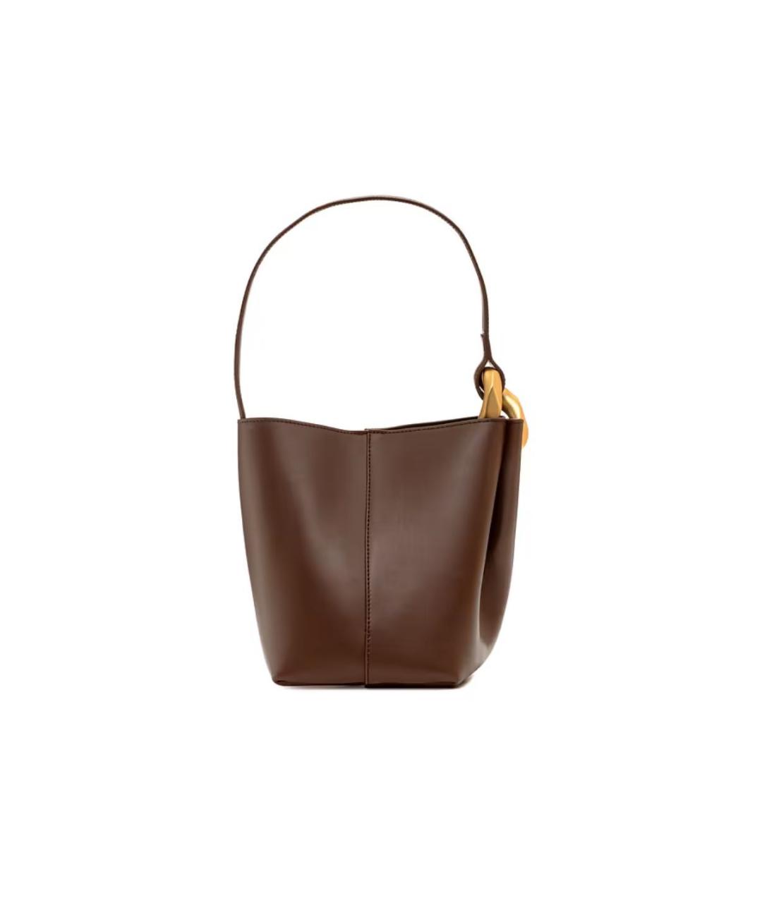 J.W.ANDERSON Коричневая кожаная сумка тоут, фото 3