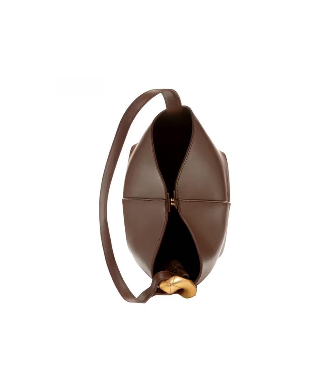 J.W.ANDERSON Коричневая кожаная сумка тоут, фото 4