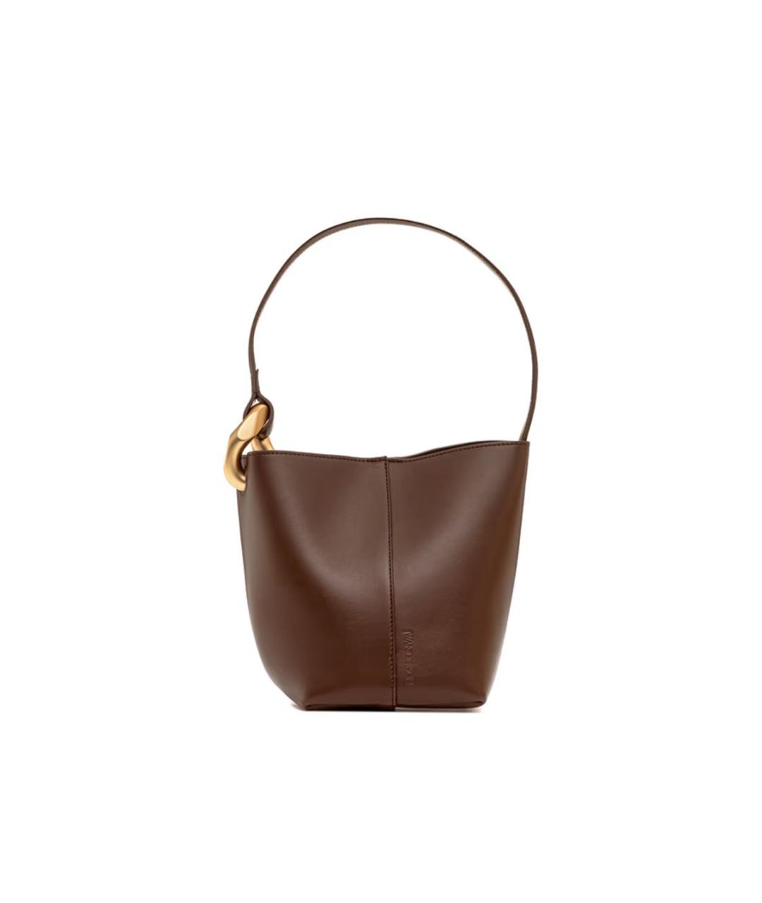 J.W.ANDERSON Коричневая кожаная сумка тоут, фото 1