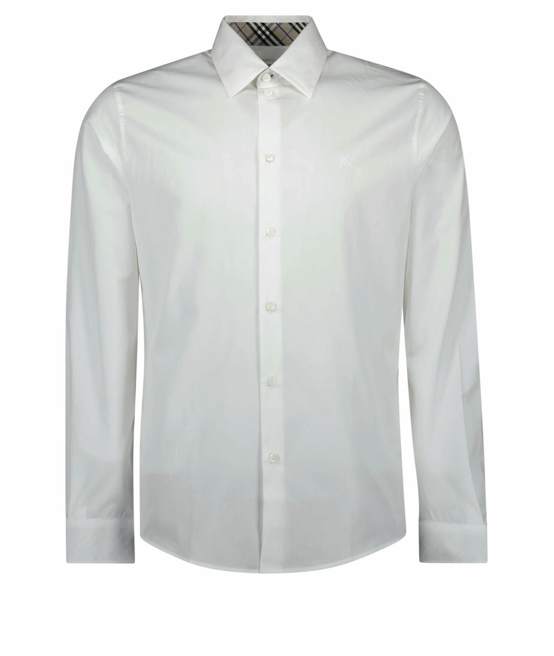 BURBERRY Белая хлопковая рубашка, фото 1