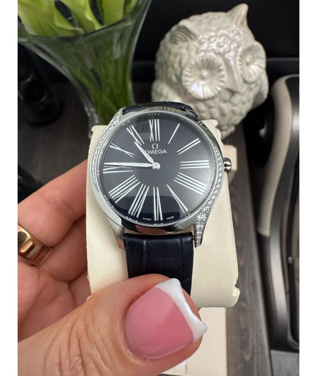 OMEGA Темно-синие часы, фото 5