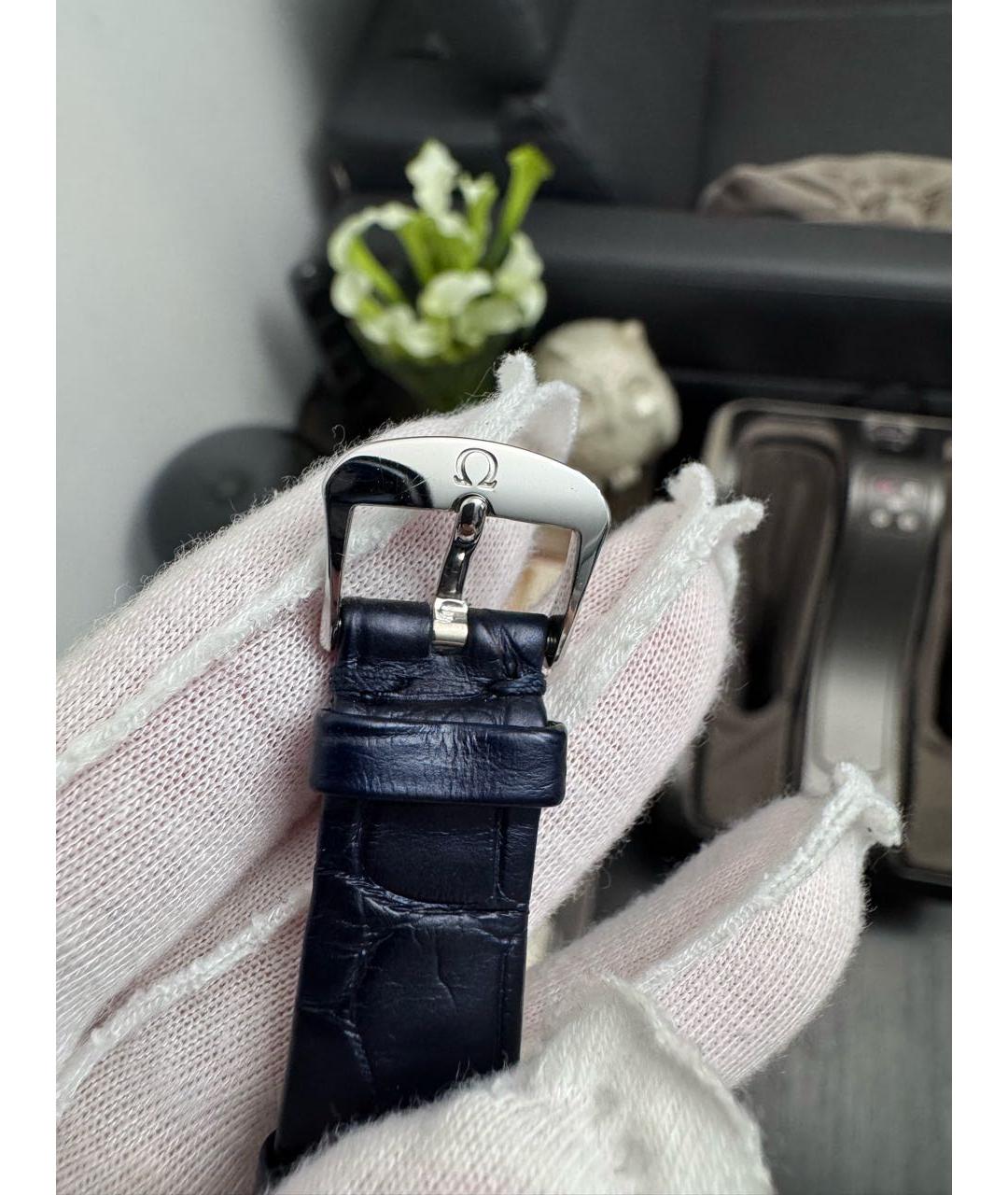 OMEGA Темно-синие часы, фото 6