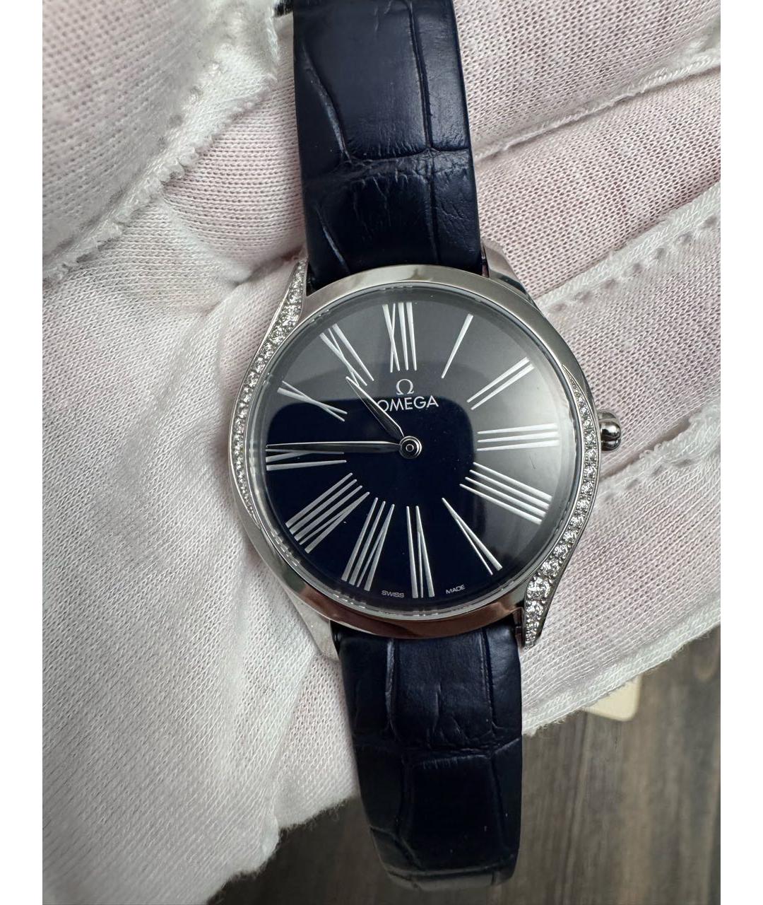 OMEGA Темно-синие часы, фото 9