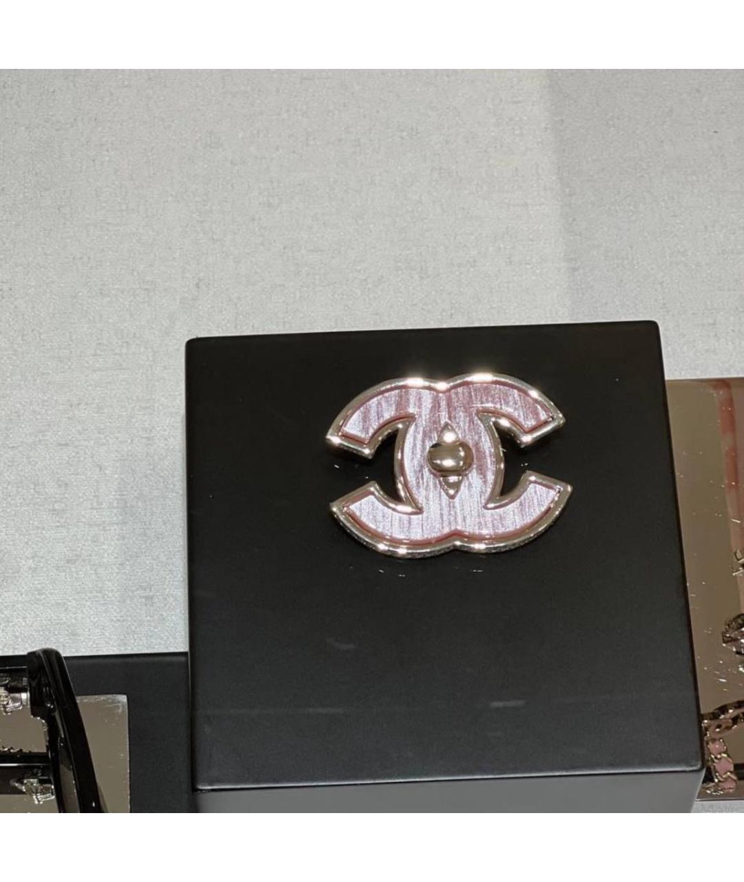 CHANEL Розовая металлическая булавка / брошь, фото 2