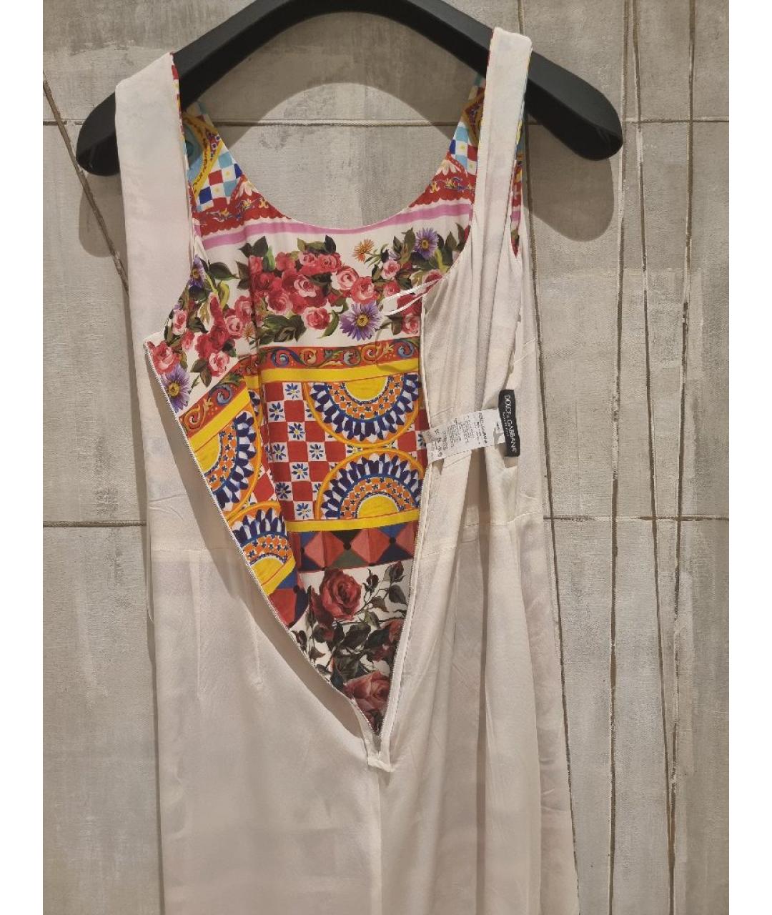 DOLCE&GABBANA Мульти шелковый сарафан, фото 3