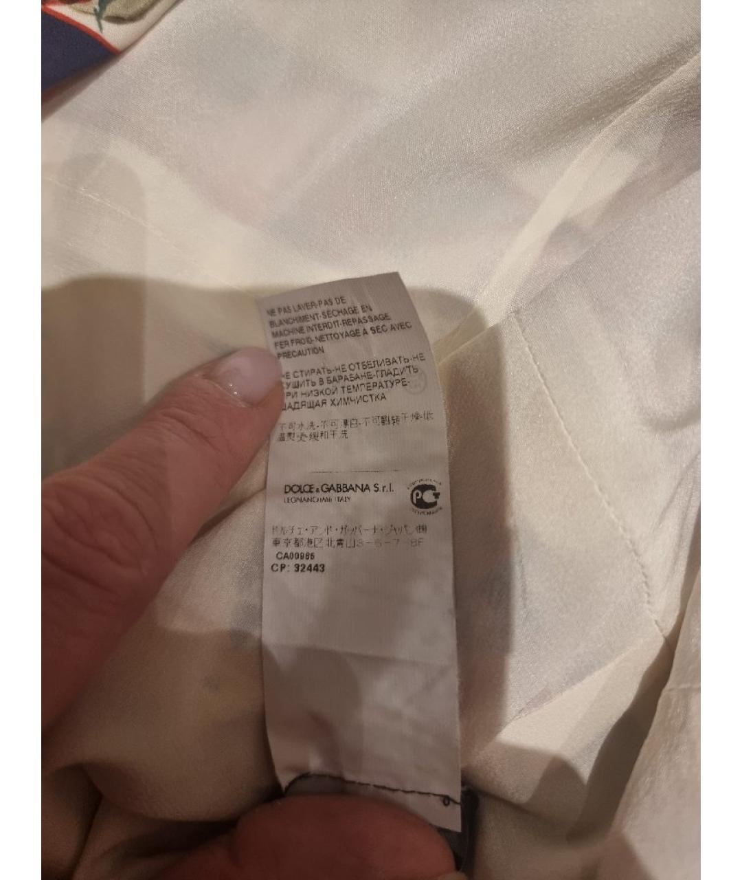 DOLCE&GABBANA Мульти шелковый сарафан, фото 7