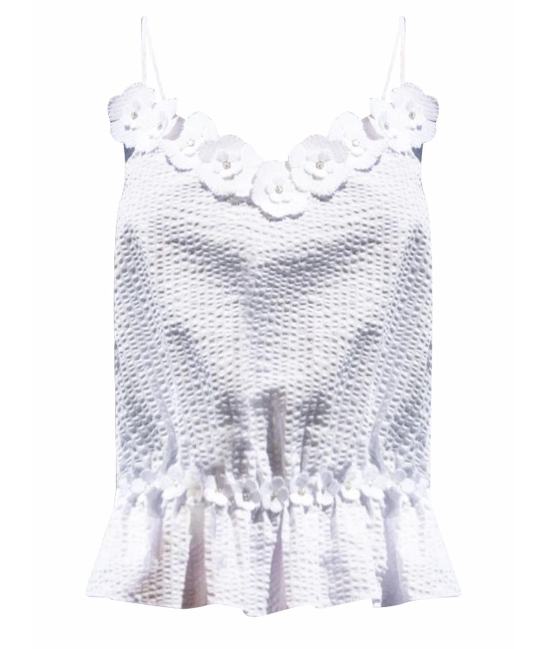 CHANEL Белая хлопковая майка, фото 1