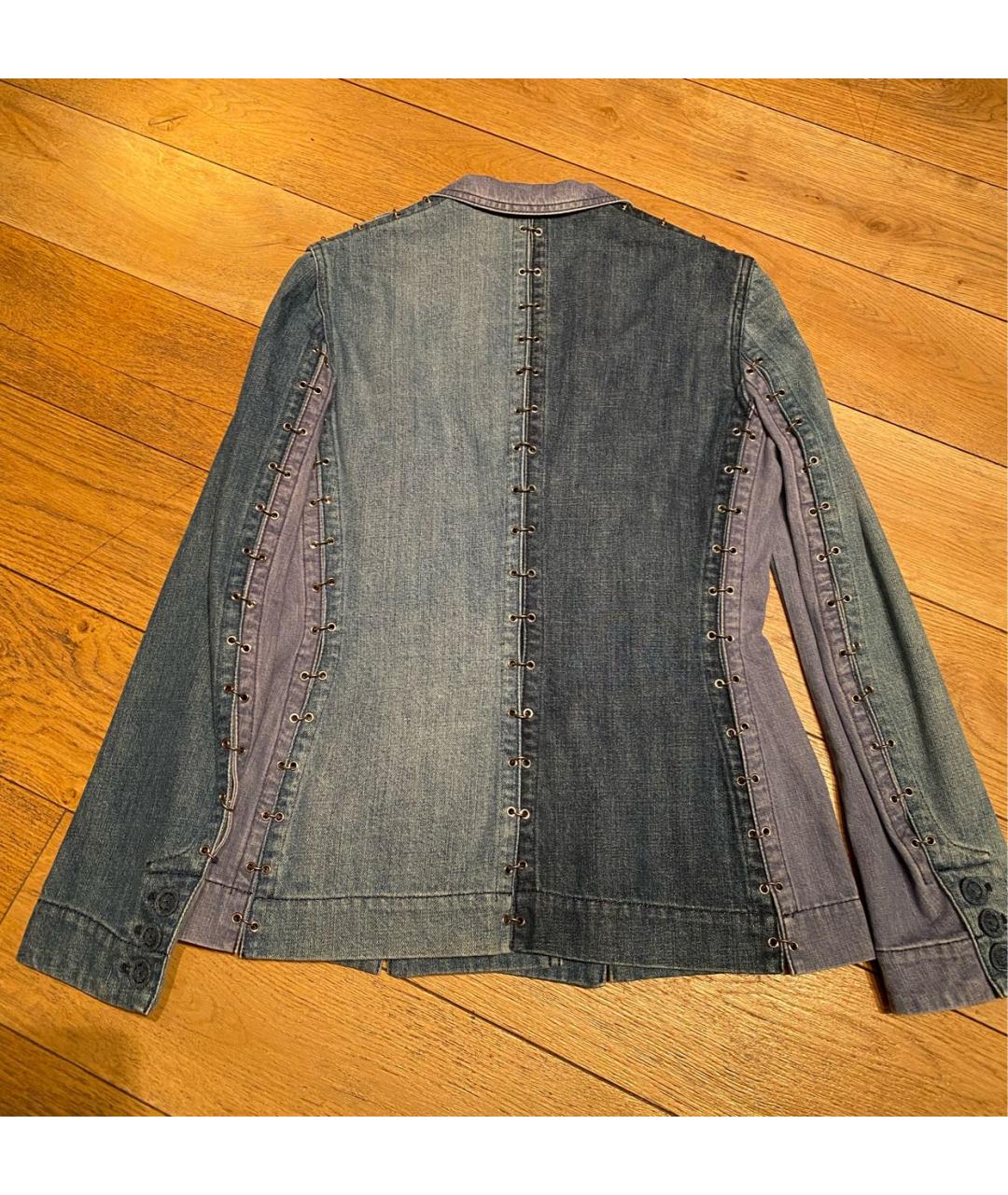 CHRISTIAN DIOR Синий деним жакет/пиджак, фото 2