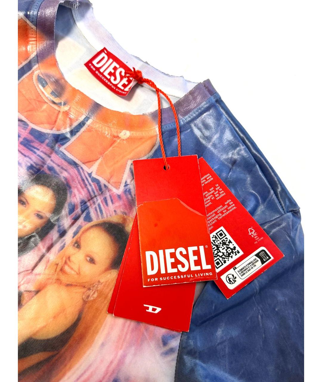 DIESEL Мульти полиэстеровая футболка, фото 3