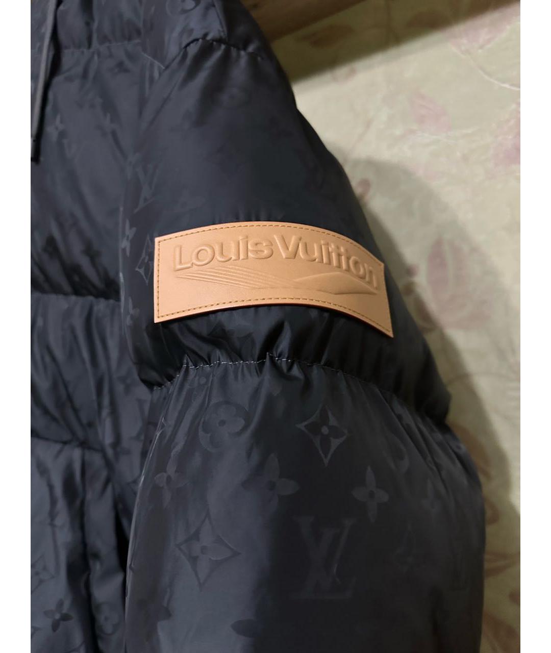 LOUIS VUITTON Темно-синий полиэстеровый пуховик, фото 2