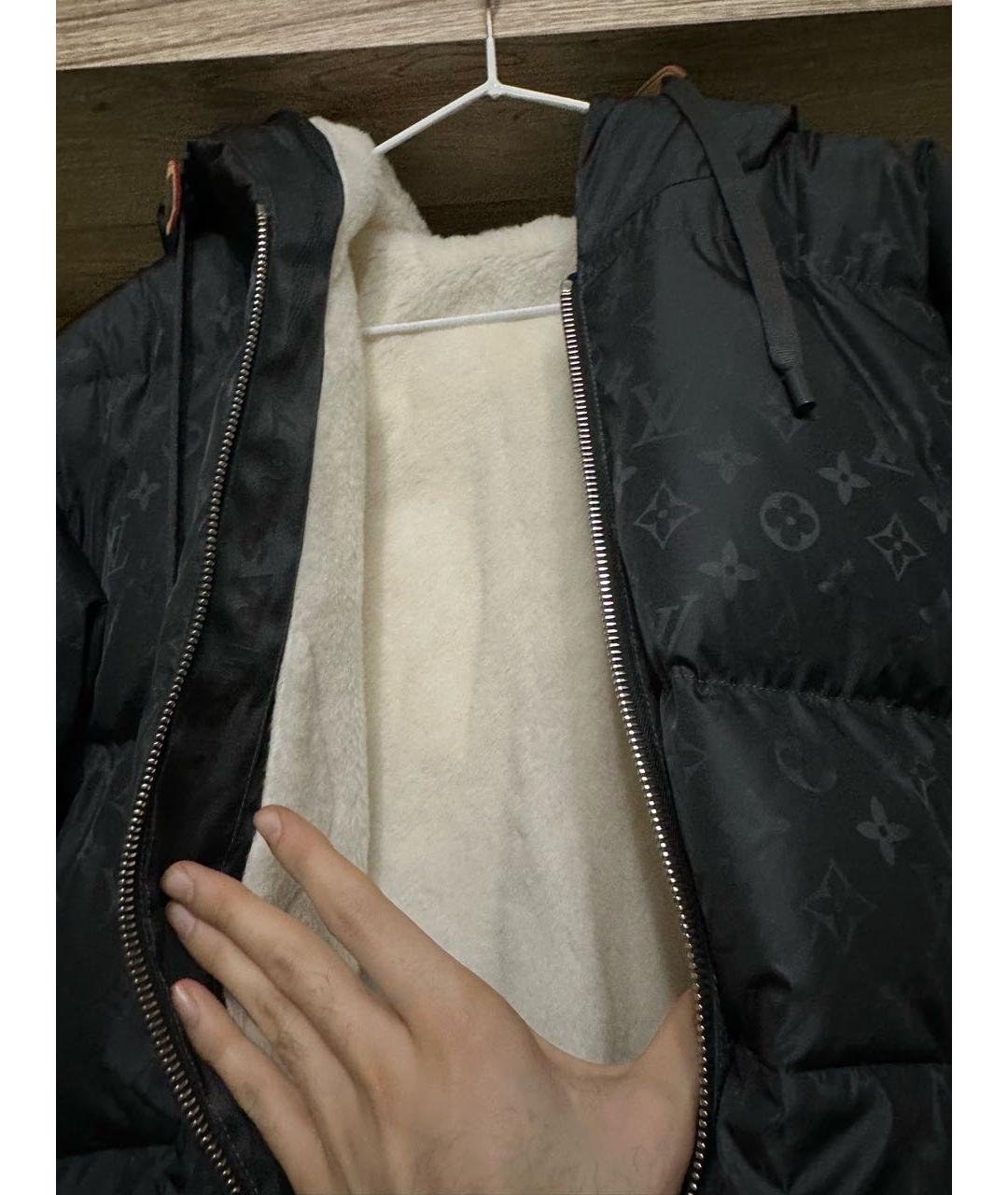 LOUIS VUITTON Темно-синий полиэстеровый пуховик, фото 4