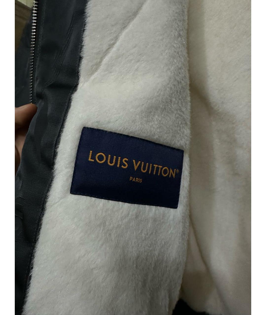 LOUIS VUITTON Темно-синий полиэстеровый пуховик, фото 6