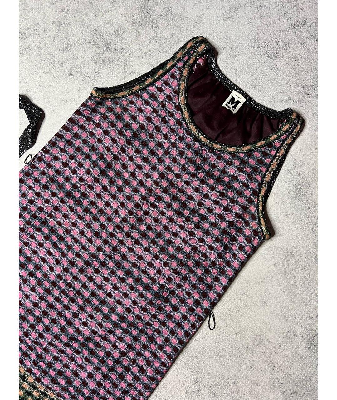M MISSONI Мульти полиэстеровое платье, фото 4