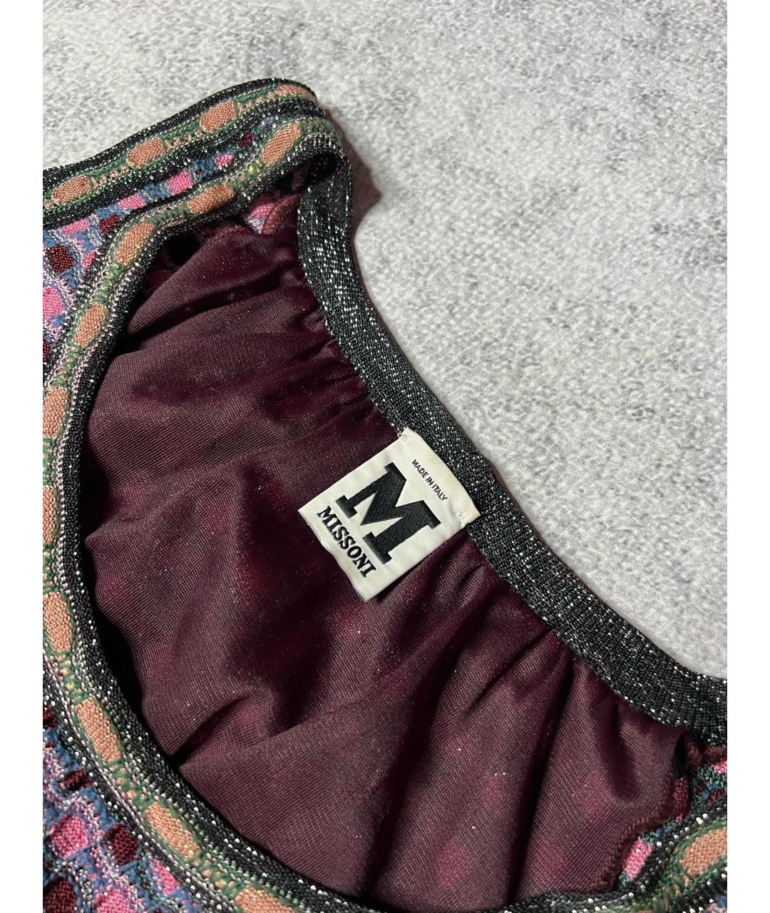 M MISSONI Мульти полиэстеровое платье, фото 6