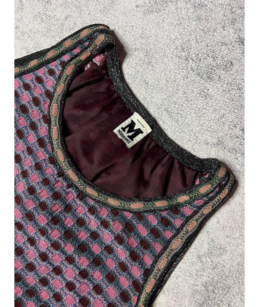 M MISSONI Мульти полиэстеровое платье, фото 5