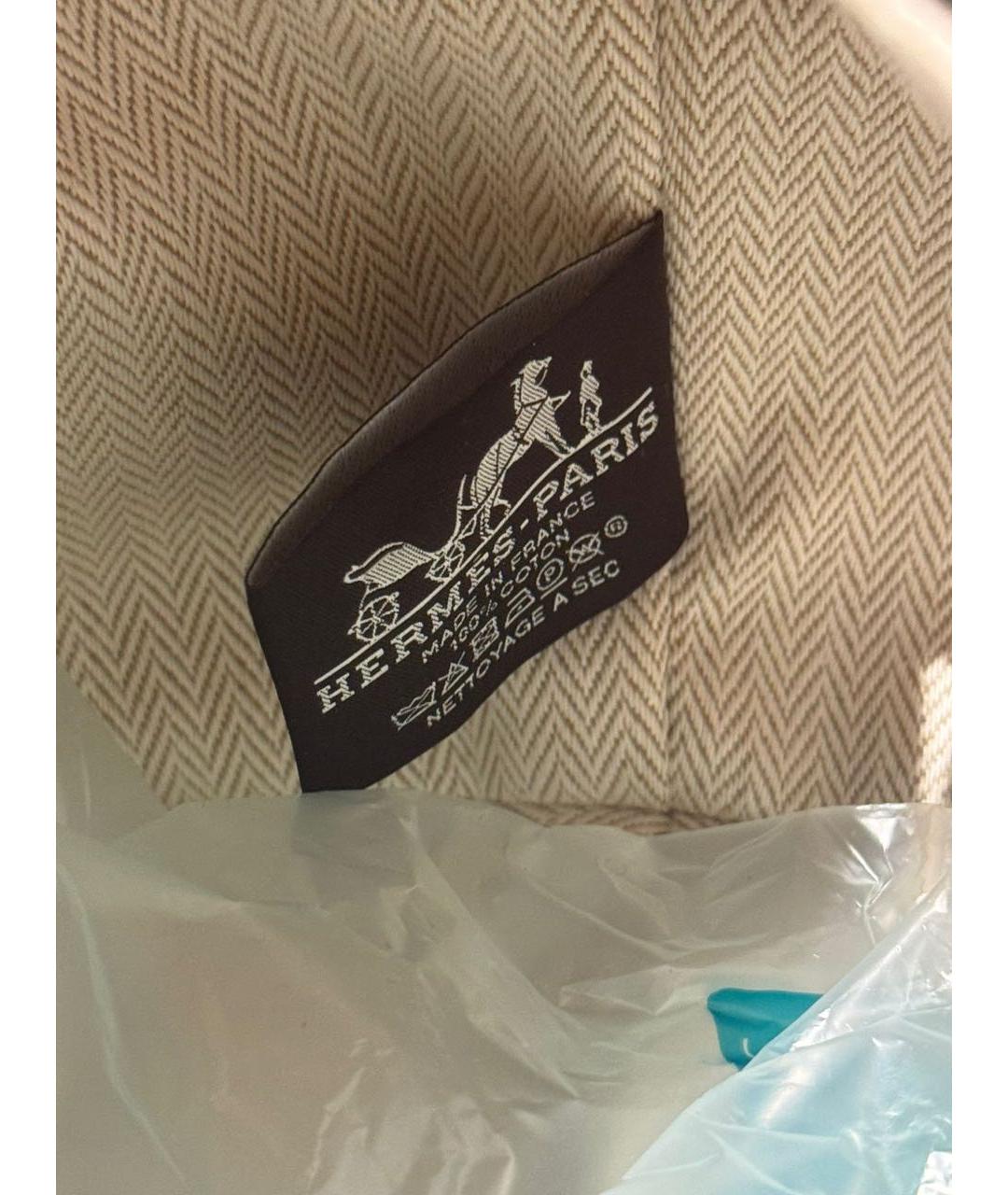 HERMES Зеленая тканевая косметичка, фото 7