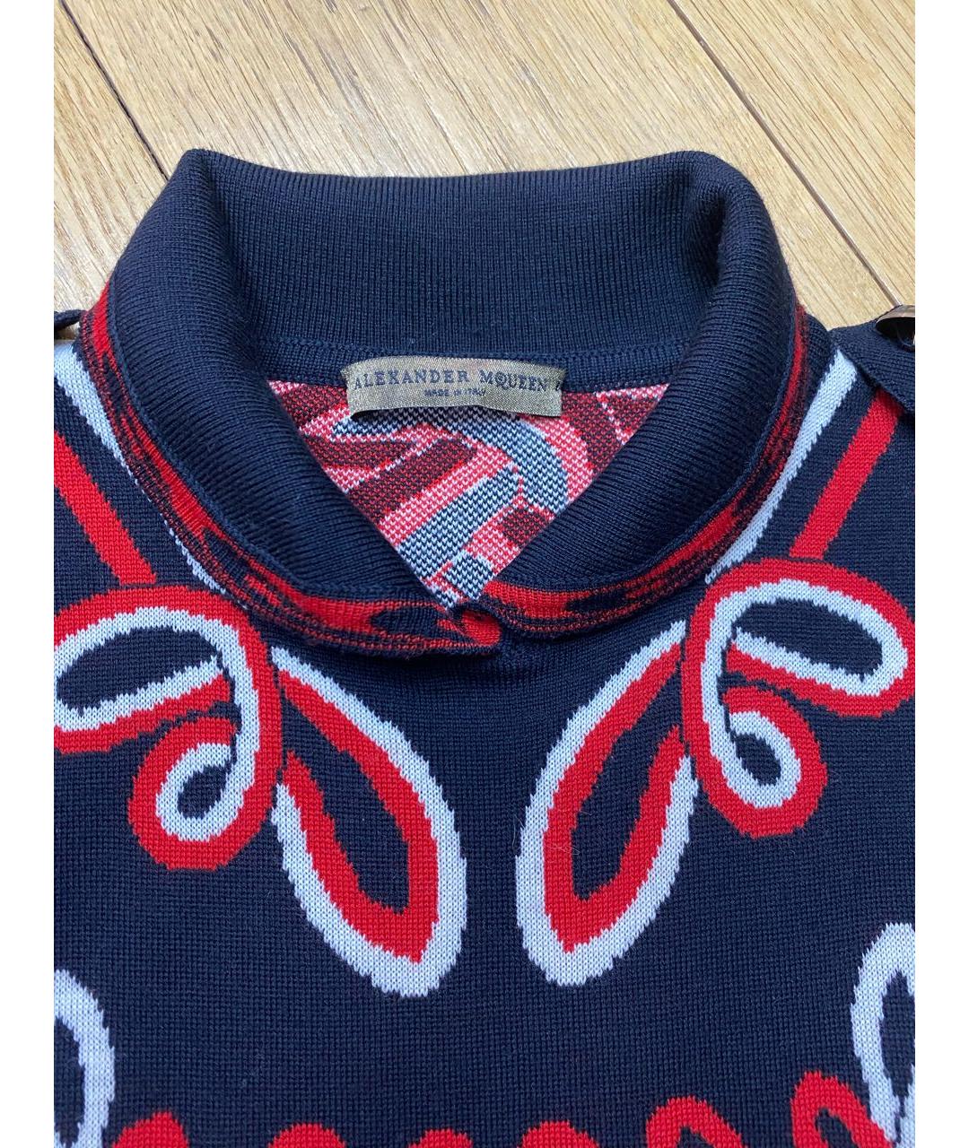 ALEXANDER MCQUEEN Темно-синее повседневное платье, фото 3