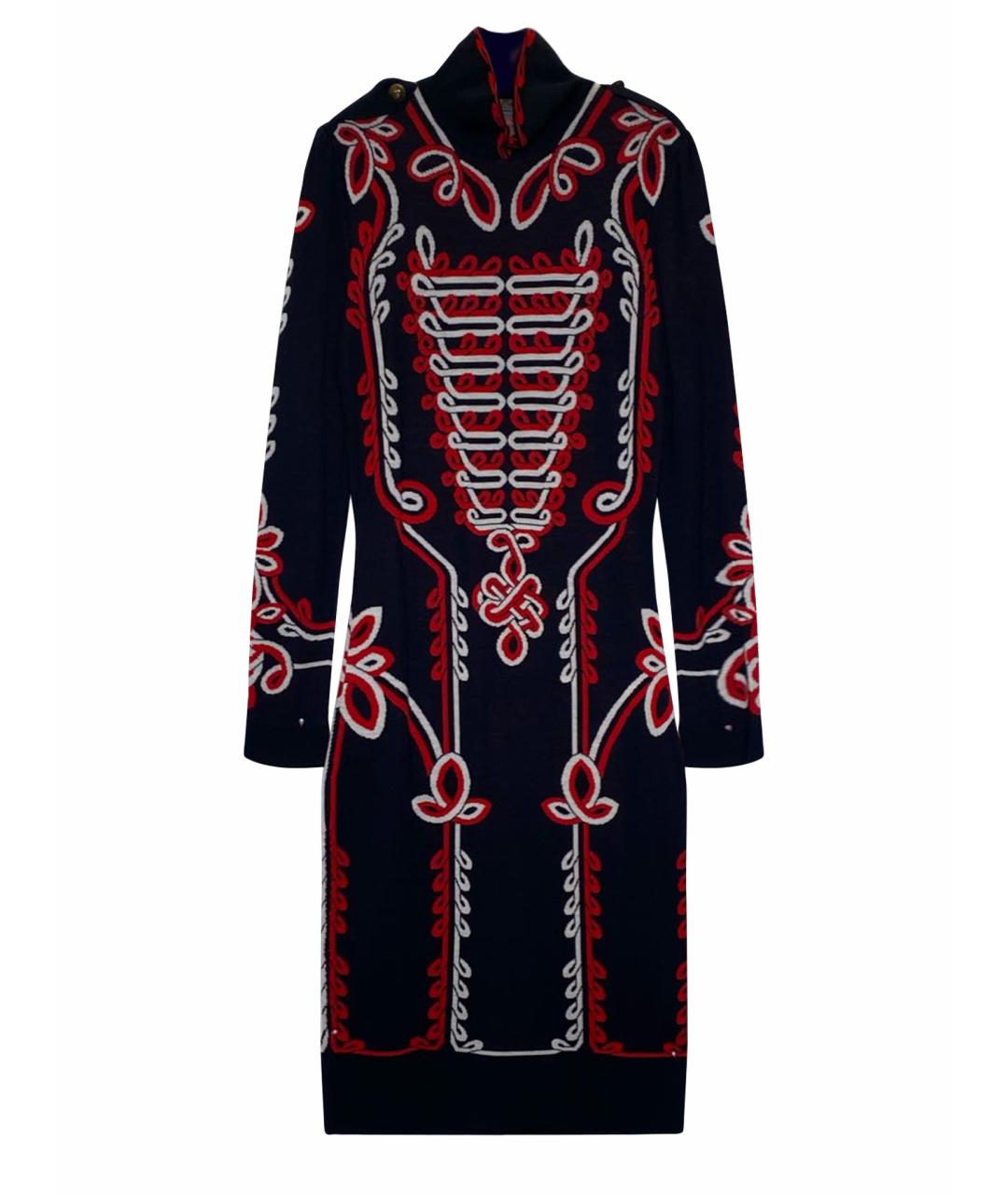 ALEXANDER MCQUEEN Темно-синее повседневное платье, фото 1