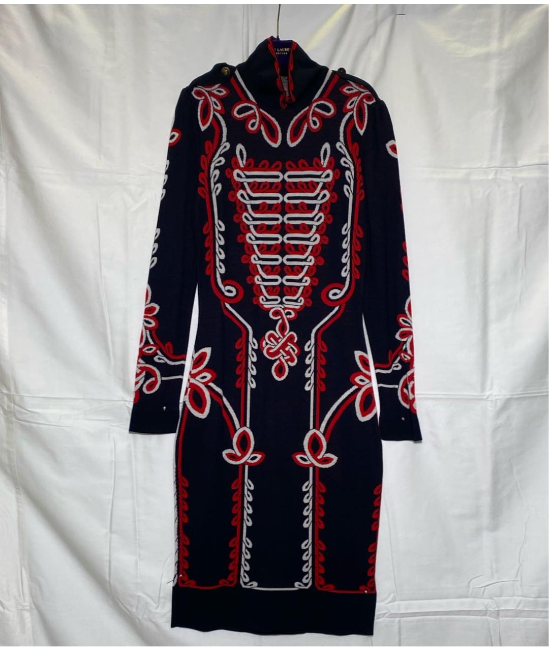 ALEXANDER MCQUEEN Темно-синее повседневное платье, фото 7