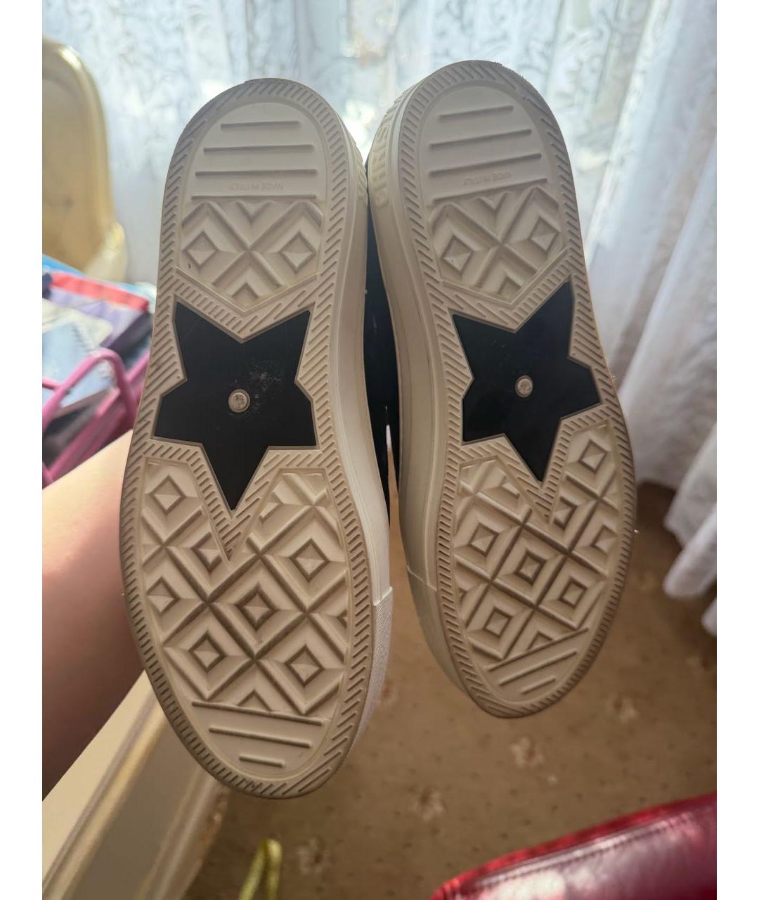 CHRISTIAN DIOR Темно-синие бархатные кеды, фото 5